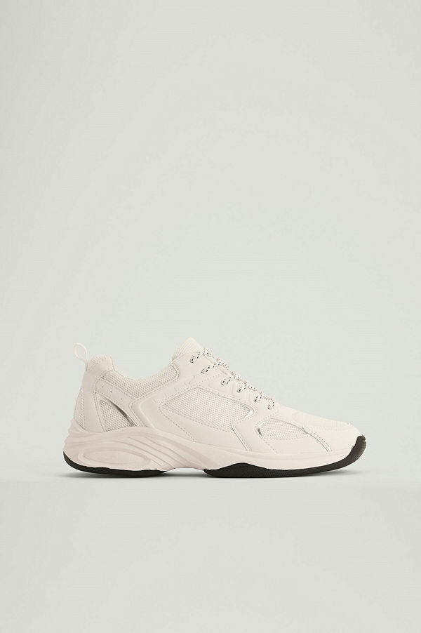 NA-KD Shoes Trainers med smal sula vit