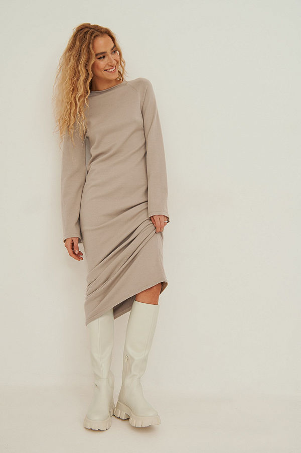 NA-KD Shoes Boots med skaft och profilsula offvit