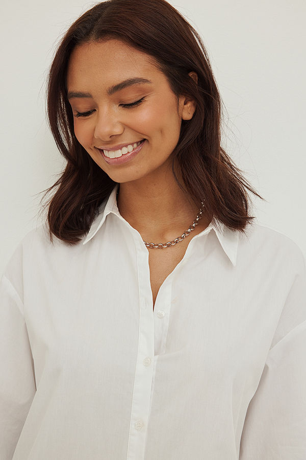 NA-KD Accessories smycke Hängande kedjehalsband silver