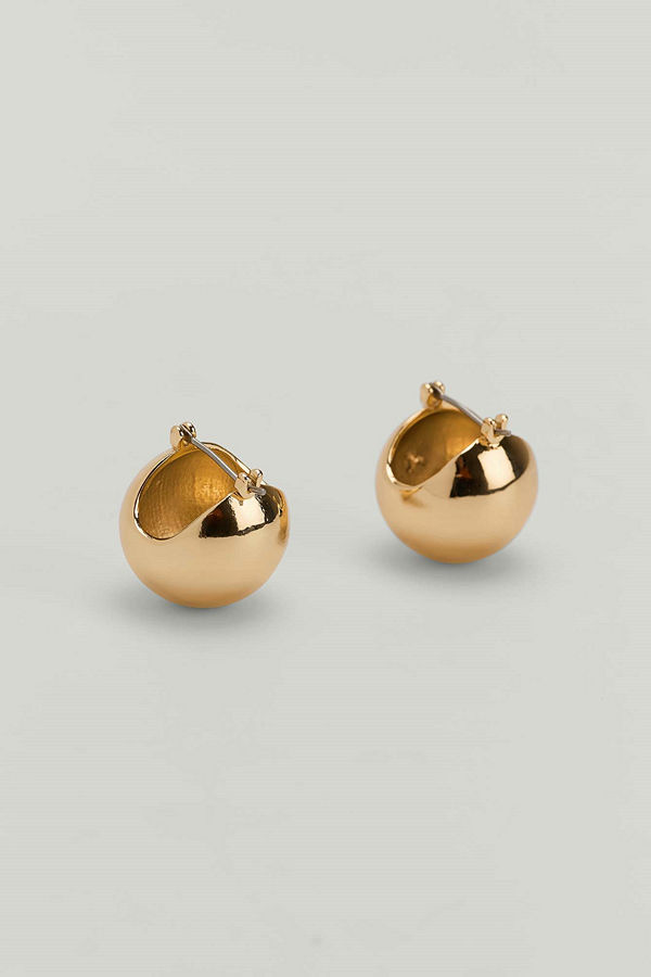 NA-KD Accessories smycke Skålformade örhängen guld