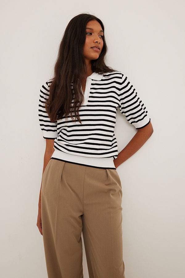 NA-KD Randig topp stripe