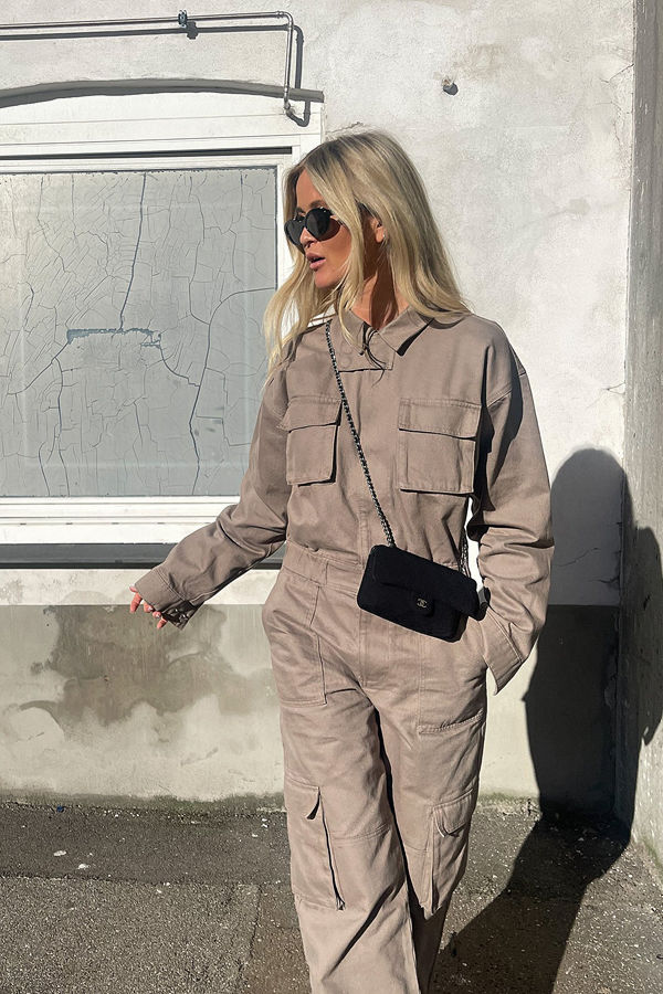 Josefine HJ x NA-KD Jumpsuit beige
