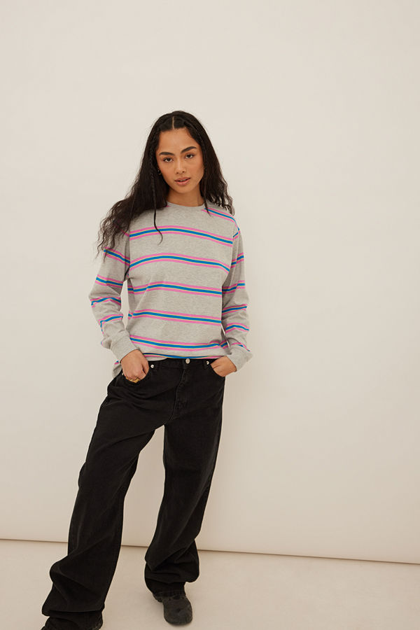 Freja Wewer x NA-KD T-shirt med lång ärm stripe