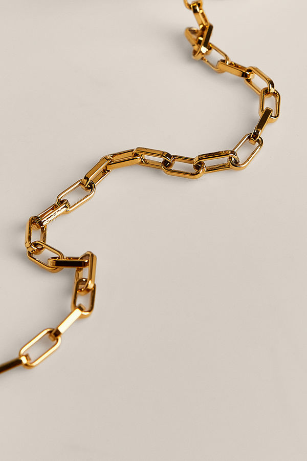 NA-KD Accessories smycke Recycled tunn guldpläterad halskedja guld
