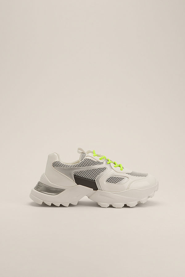 NA-KD Shoes Colored Laces Big Mesh Trainers multicolor