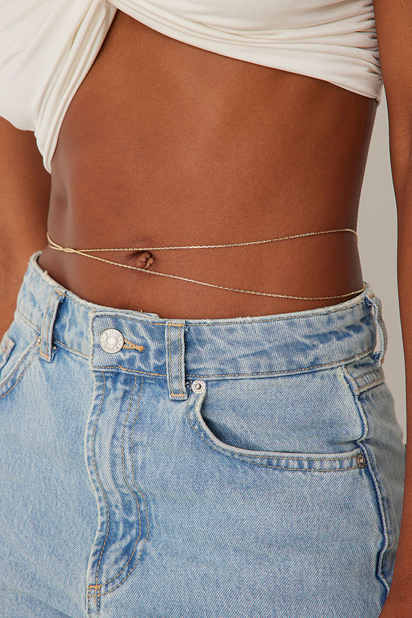 Melissa Bentsen x NA-KD smycke Belly Chain guld