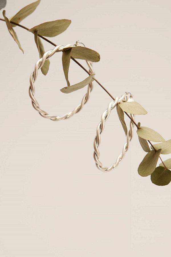 NA-KD Accessories smycke Hoops-örhängen silver