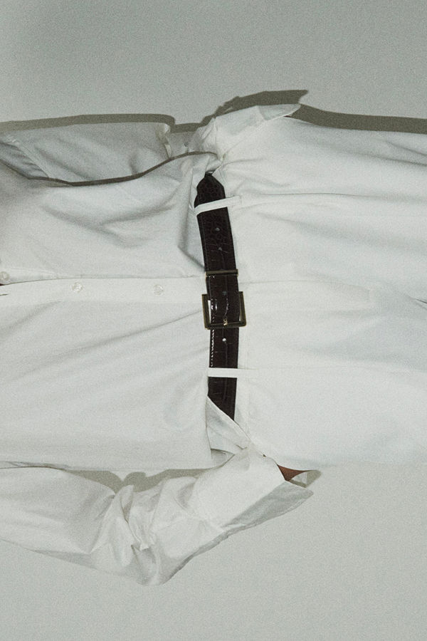 NA-KD Accessories Bälte med fyrkantigt spänne brun
