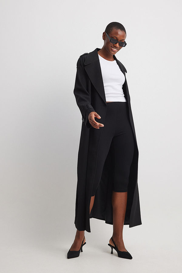 NA-KD Capri-leggings i jersey svart
