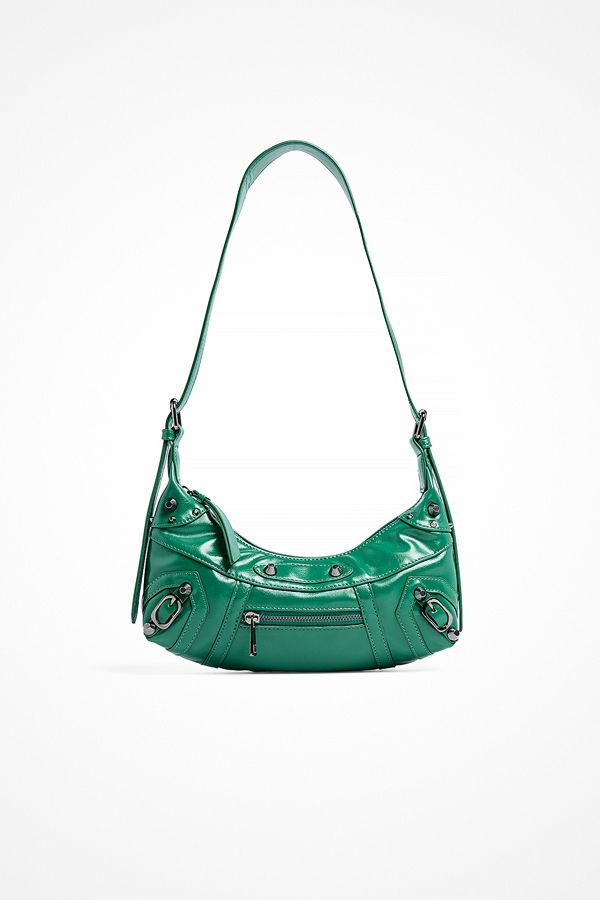 NA-KD Accessories axelväska Hardware Detailed Baguette Bag grön