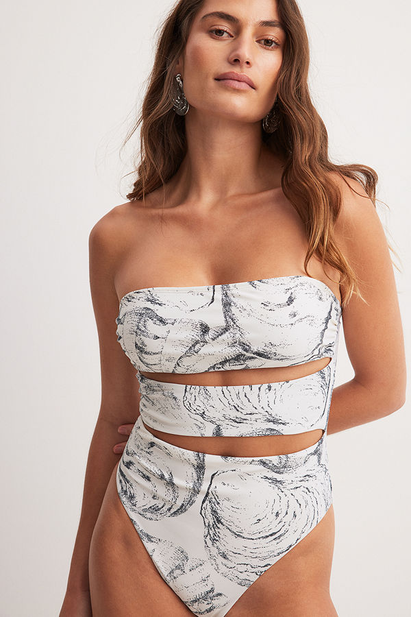 NA-KD Bandeau-baddräkt multicolor