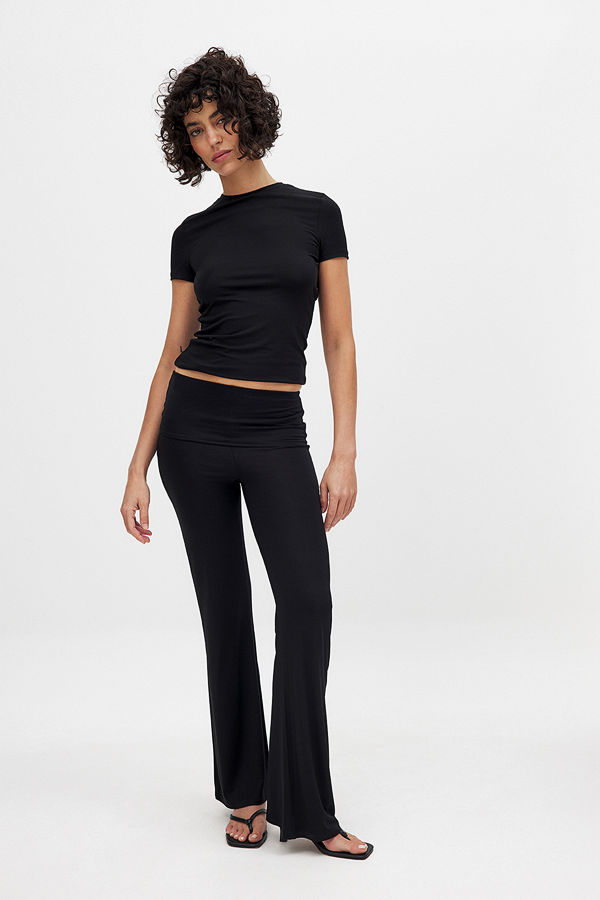 NA-KD Soft Line yogabyxor svart