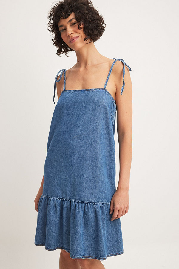 NA-KD Future Denimklänning blå