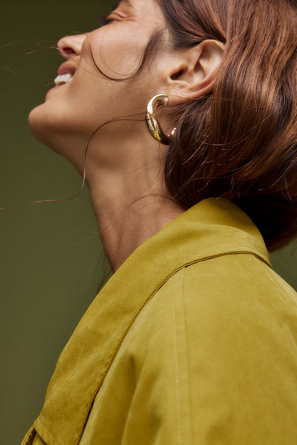 NA-KD smycke Chunky hoopörhängen guld