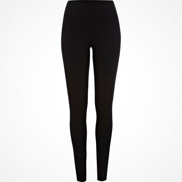River Island Black jersey high rise extra long leggings