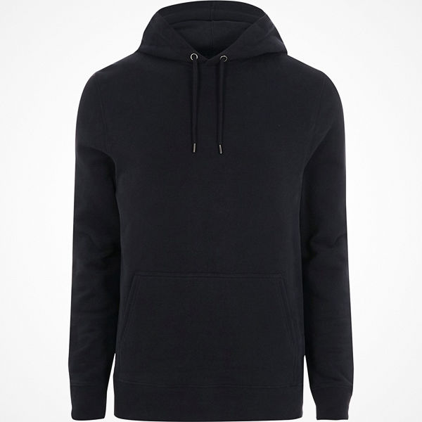 River Island Navy long sleeve hoodie
