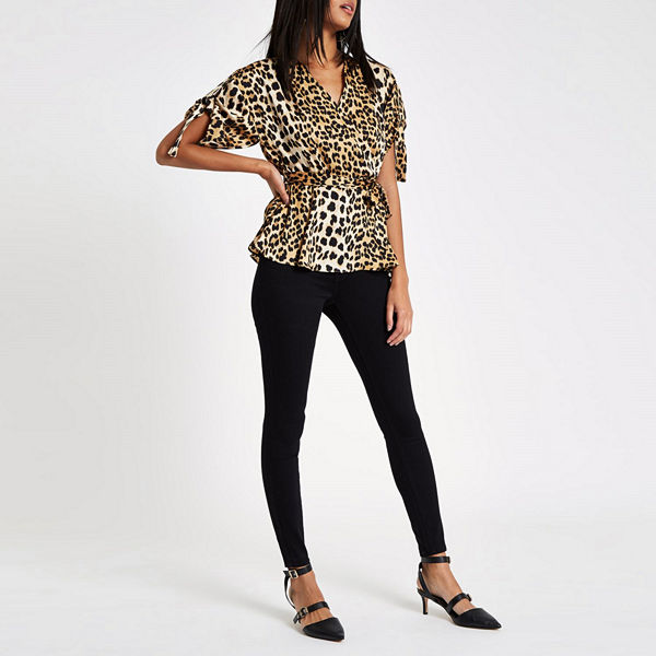 River Island Black Rl Amelie mid rise skinny jeans