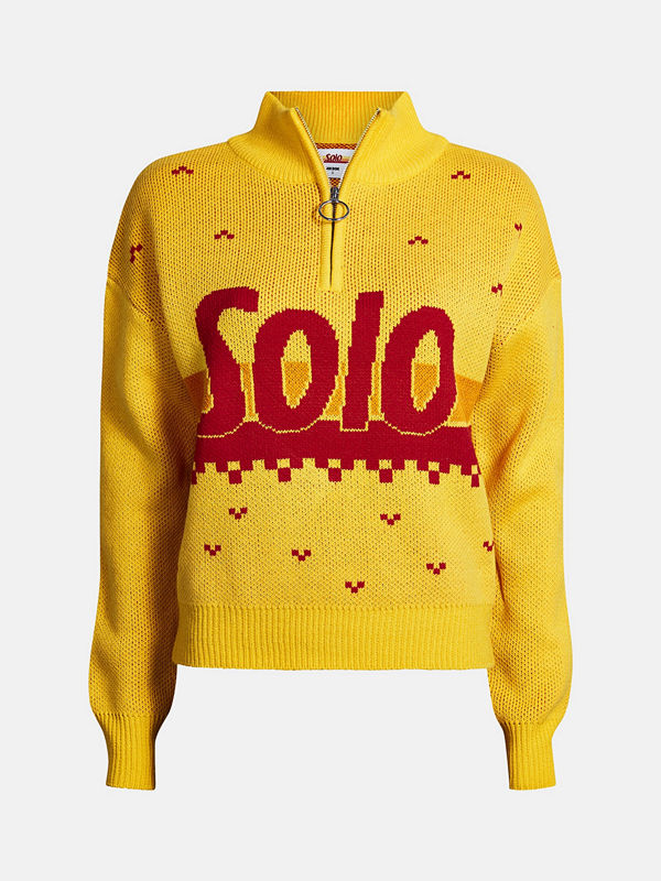 SOLO Solo tröja - Mörkgul