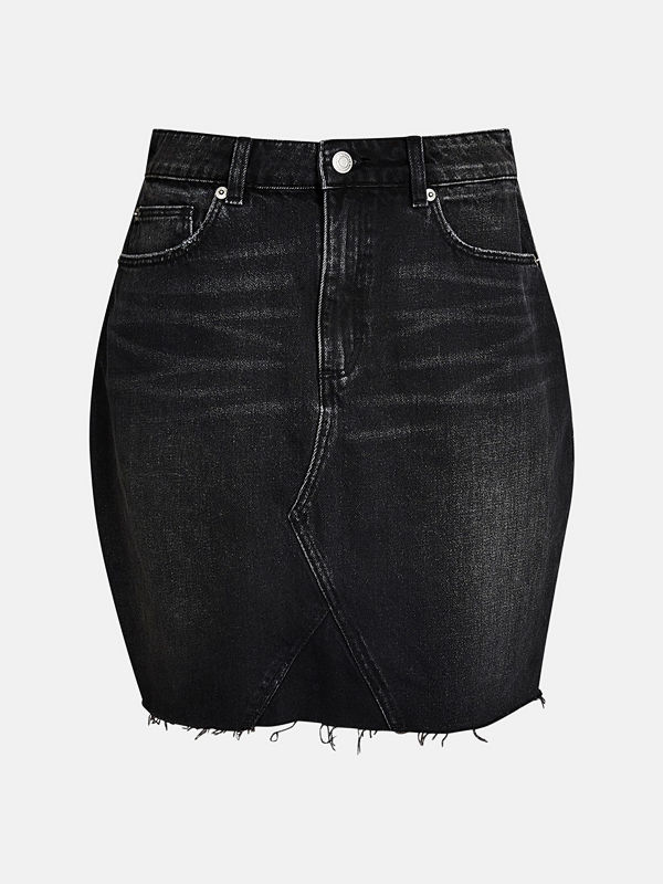 Bik Bok Storm BLK kjol - Svart denim