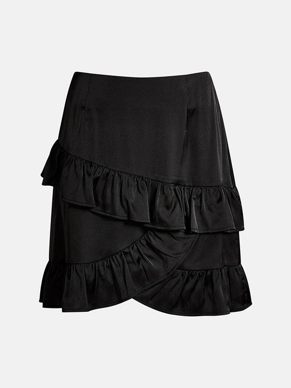 Bik Bok LykkeLi satin skirt - Svart