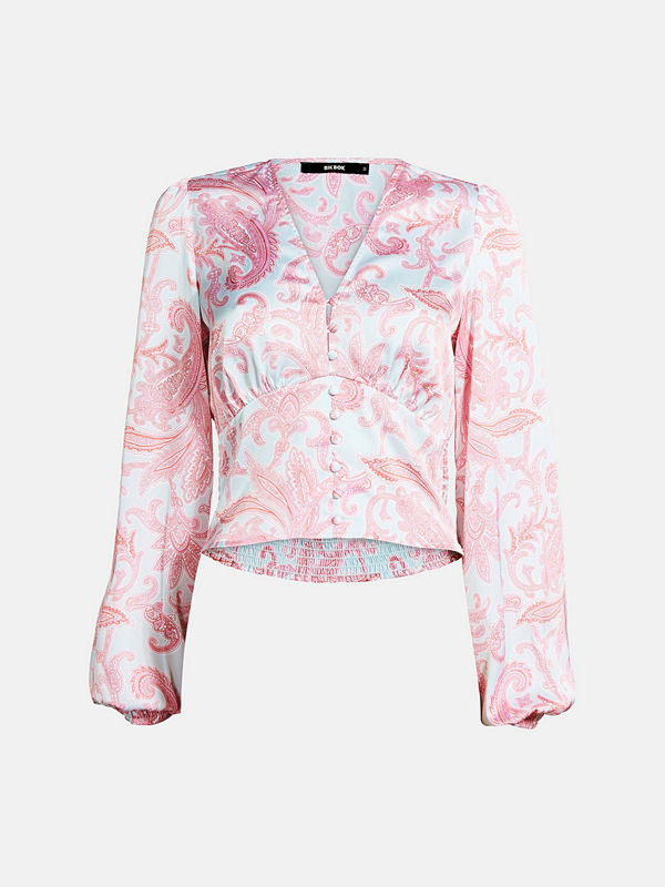 Bik Bok Chain satin blouse - Multi