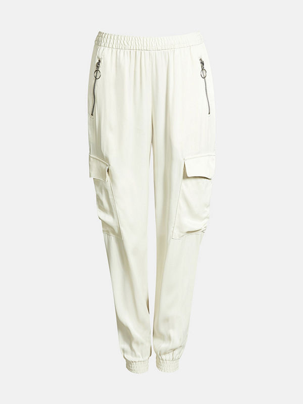 Bik Bok byxor Shine trousers - Offwhite