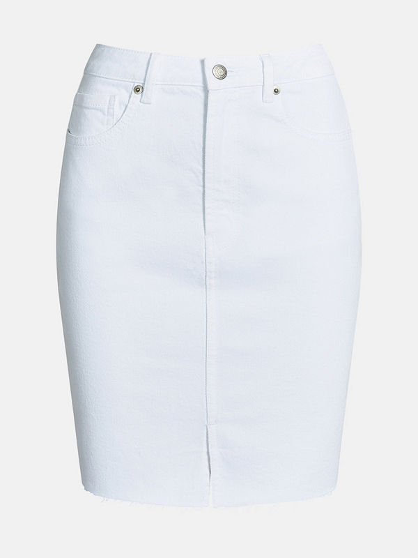 Bik Bok Rachel White denim skirt - Vit