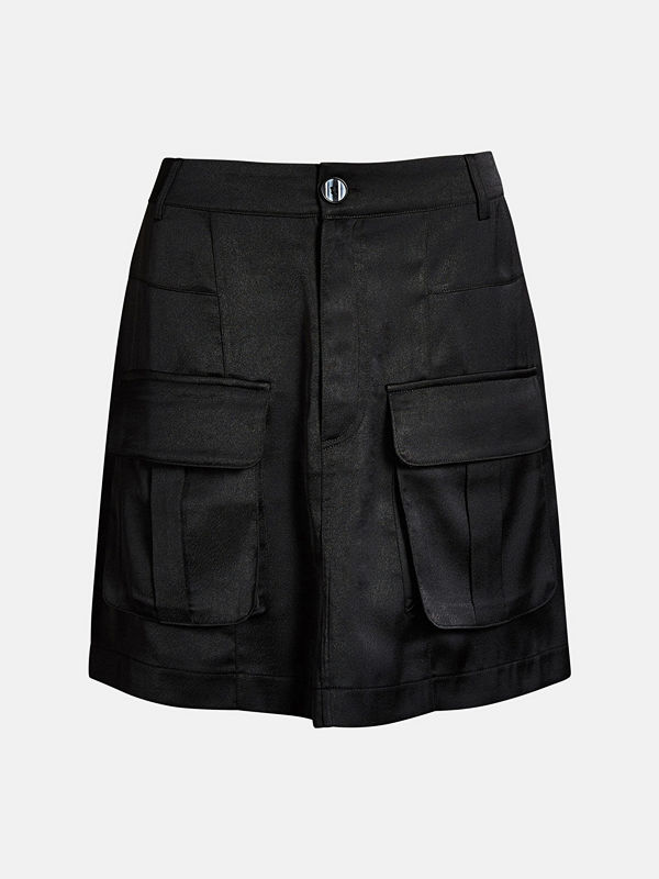Bik Bok Alberta satin skirt - Svart