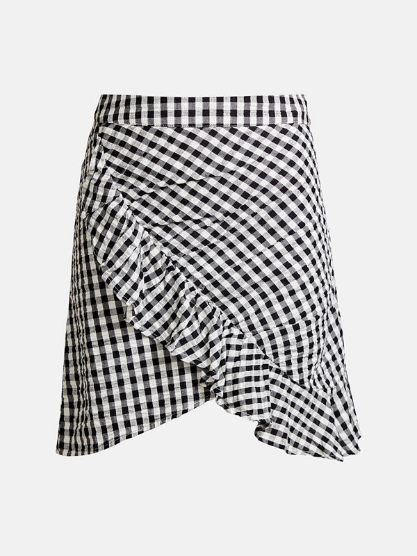 Bik Bok Cher cotton seersucker skirt - Multi