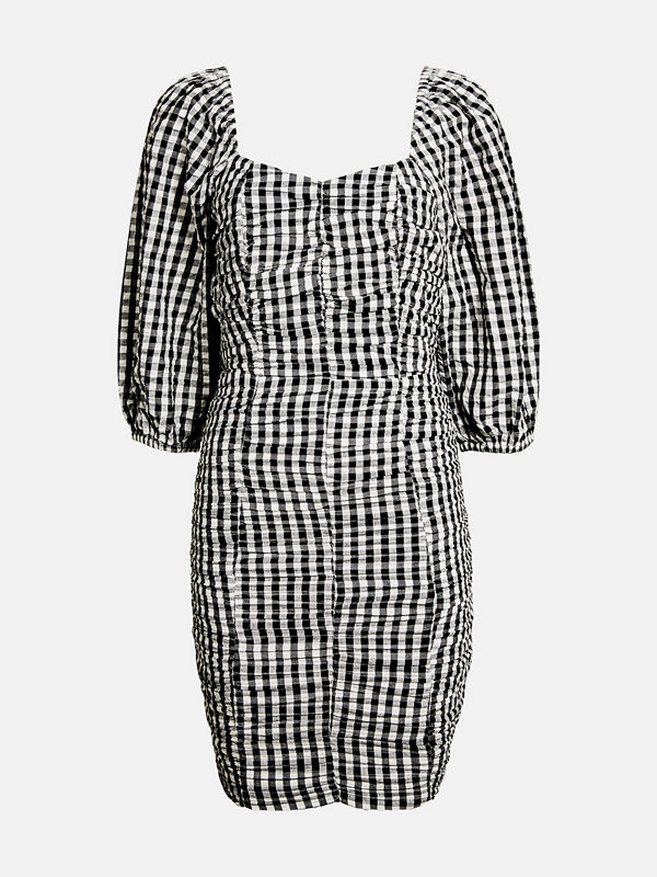 Bik Bok Yasmine cotton seersucker dress - Multi