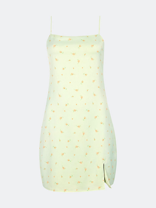 Bik Bok Alicia klänning i satin - Multi