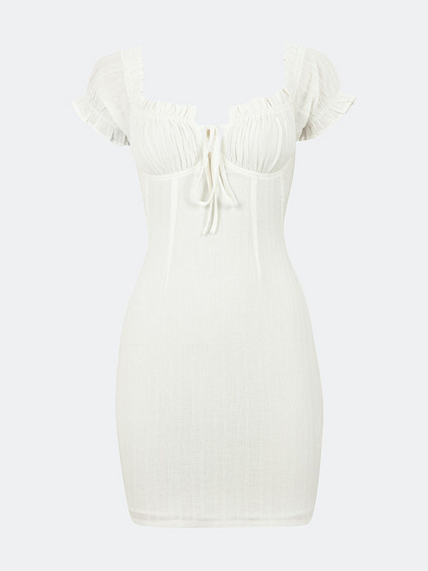 Bik Bok Kindness only klänning - Offwhite