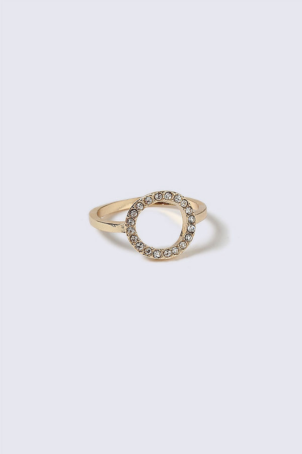 Gina Tricot Gold Look Equestrian Circle Ring
