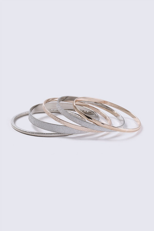 Gina Tricot armband Mixed Metal Bangle Pack