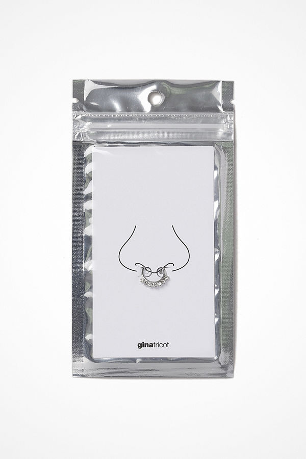 Gina Tricot smycke Silver Look Crystal Septum Fake Nose Ring