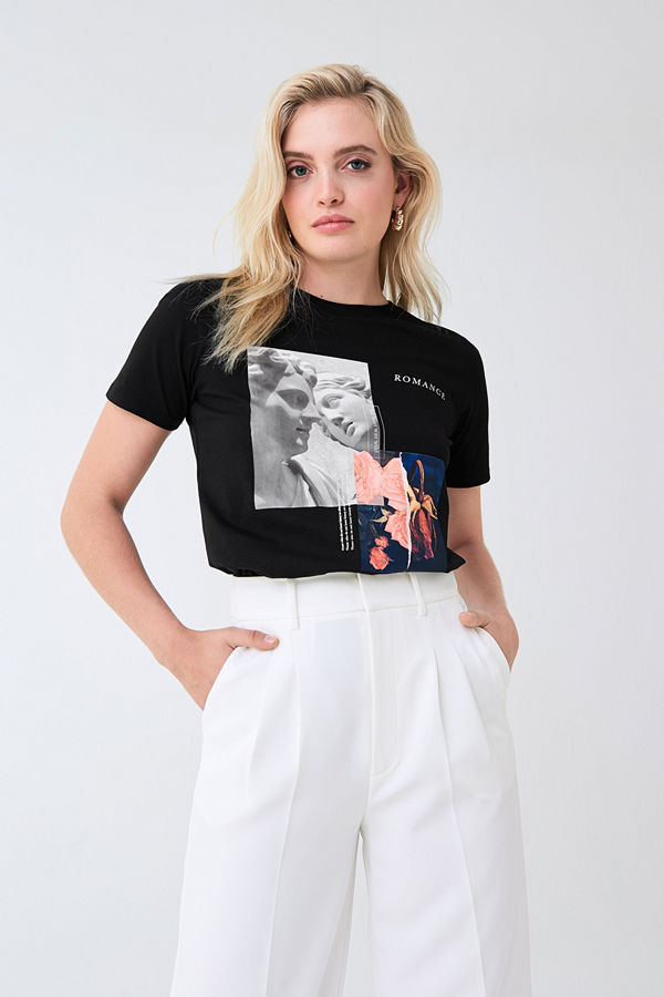 Gina Tricot Ivory tee