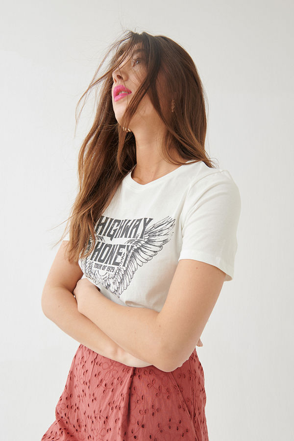 Gina Tricot Ivory tee