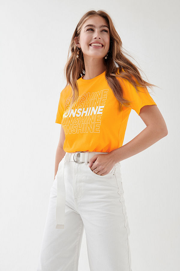 Gina Tricot Ivory tee