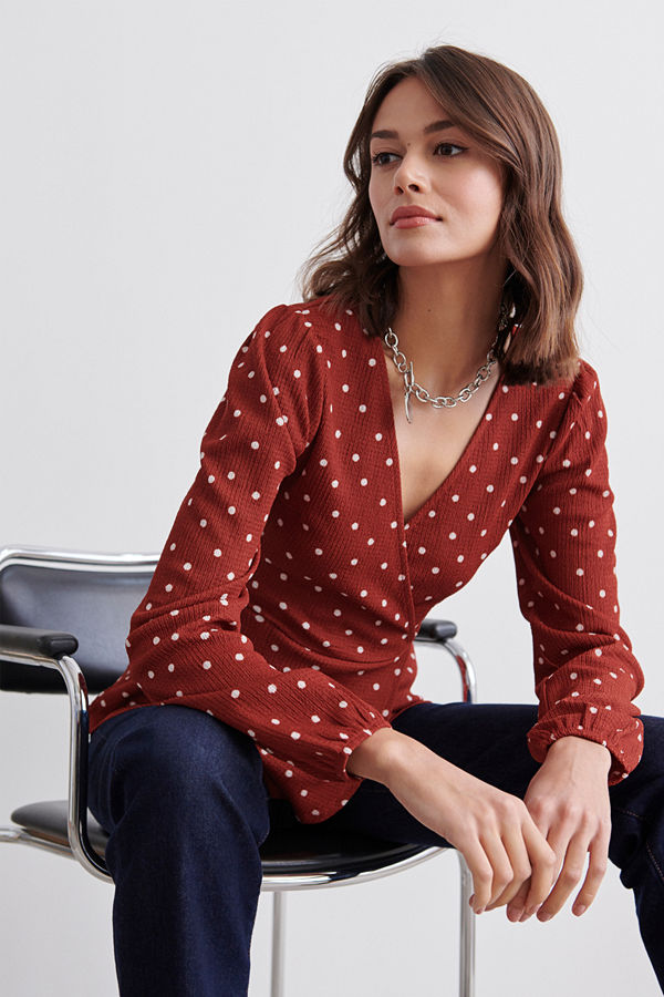 Gina Tricot Erika wrap top