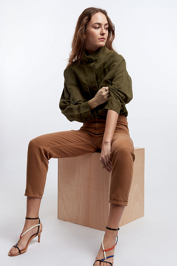 Gina Tricot Maja linen trucker jacket