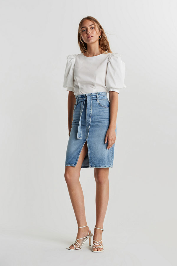Gina Tricot Li midi denim skirt