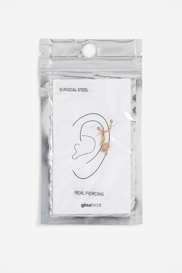 Gina Tricot örhängen SILVER SNAKE HOOP HELIX