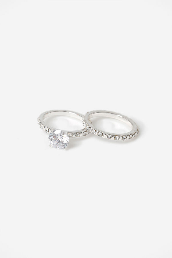 Gina Tricot CRYSTAL 2PK ENGAGEMENT RING