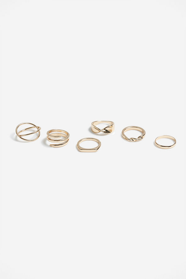 Gina Tricot GOLD METAL TWIST RING PK
