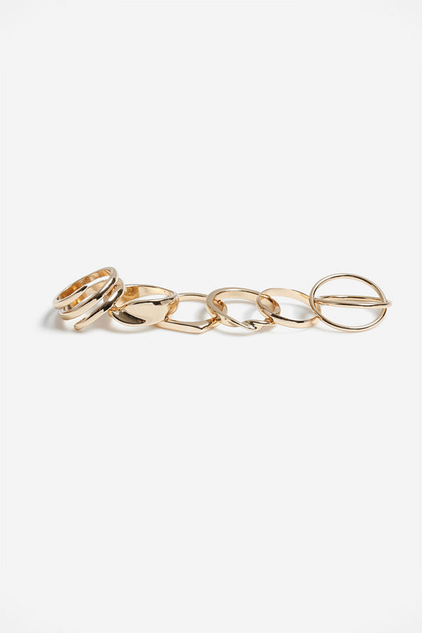 Gina Tricot GOLD METAL TWIST RING PK
