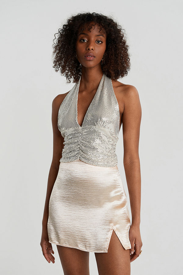 Gina Tricot Minky mini skirt