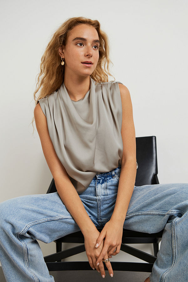 Gina Tricot Emma drapy top