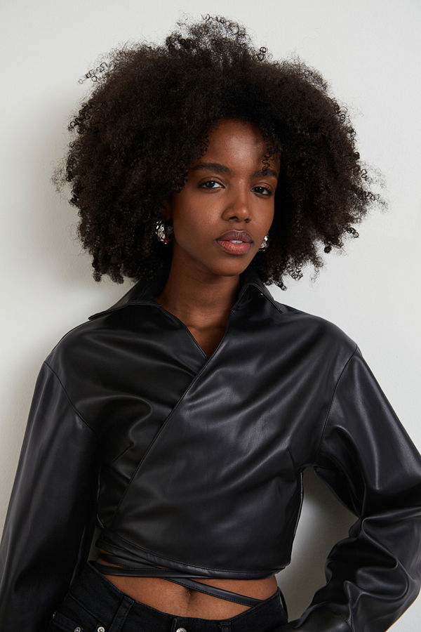 Gina Tricot Miriam pu shirt
