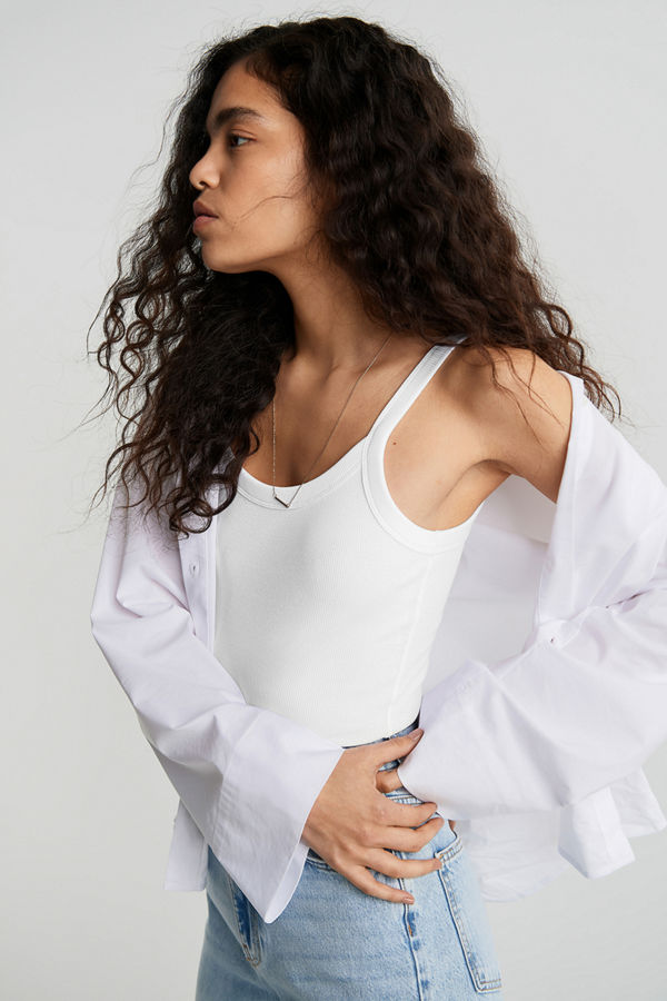 Gina Tricot Basic rib singlet
