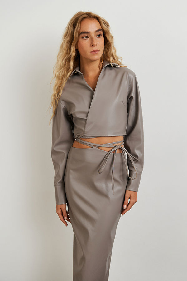 Gina Tricot Miriam pu shirt
